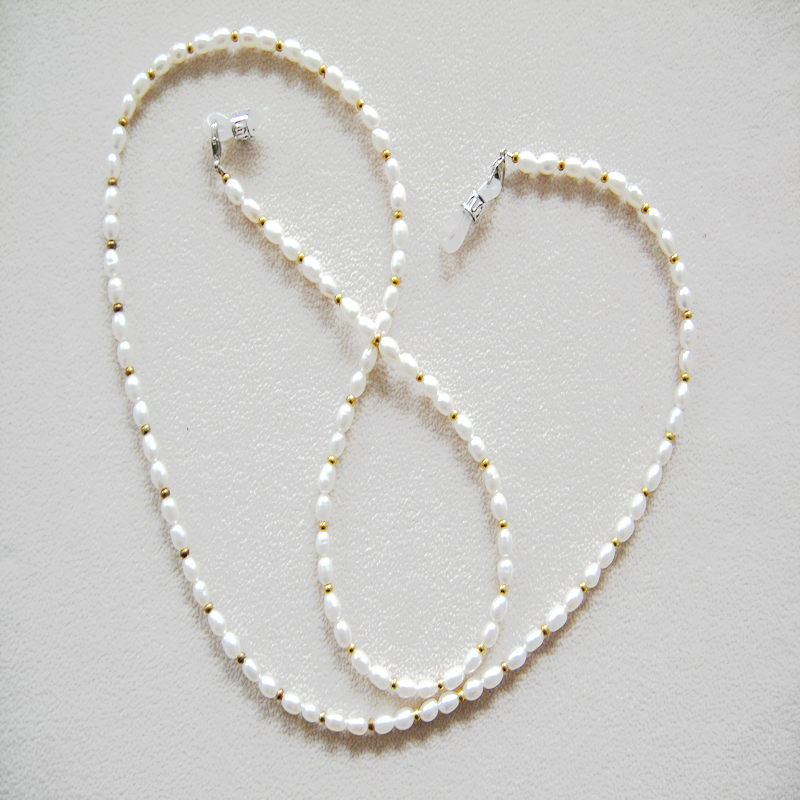 Mask Chain Holder - occhiali alla moda con perline, vera