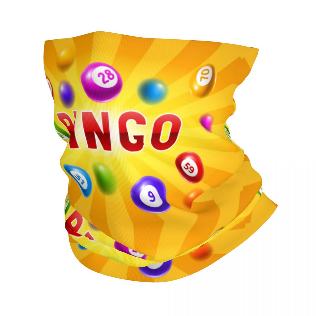 Neck Gaiter Face Cover - Gioco caldo personalizzato Bingo Bandana Scaldacollo