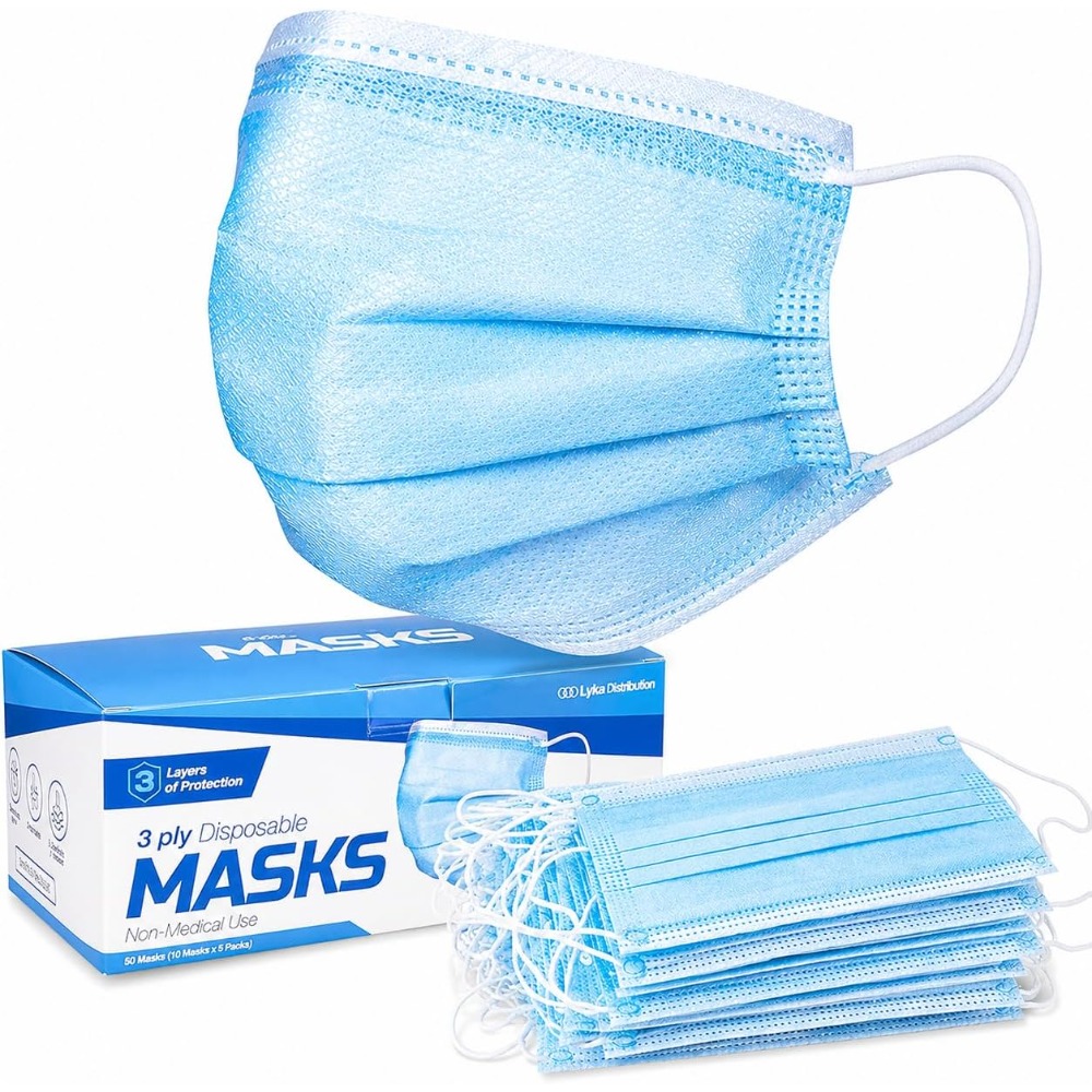 Disposable Mask Blue - Mascherina Facciale - Maschere Monouso Blu