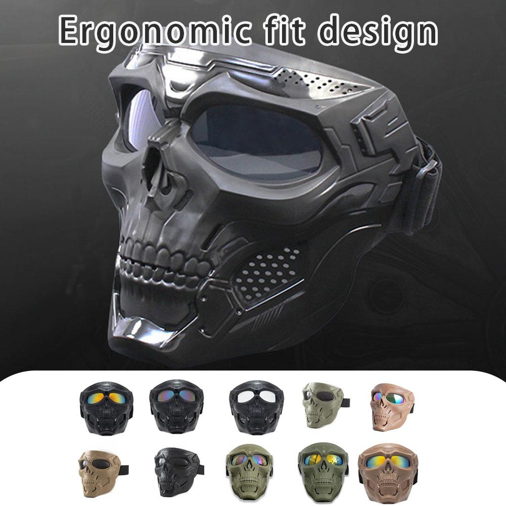 Mask Lanyard Adjustable - Maschera da motociclista con teschio creativo