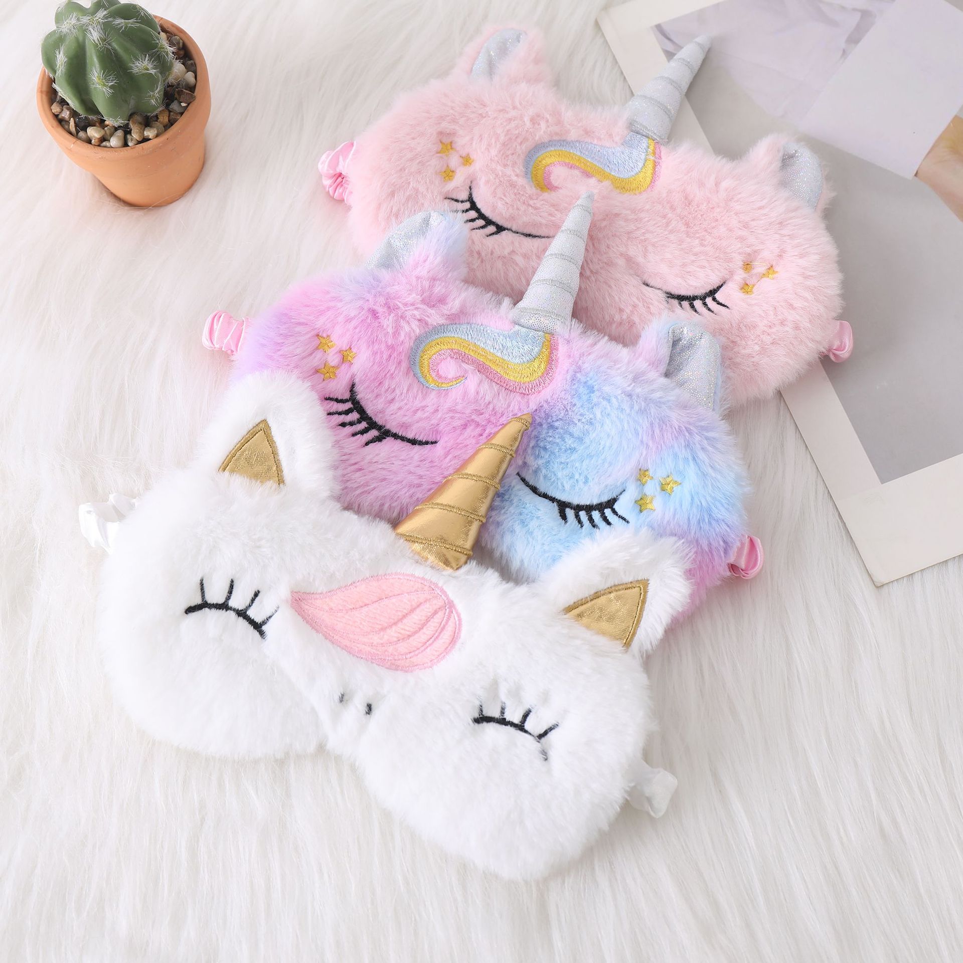 Kids Face Mask - Morbido peluche maschera per dormire maschere