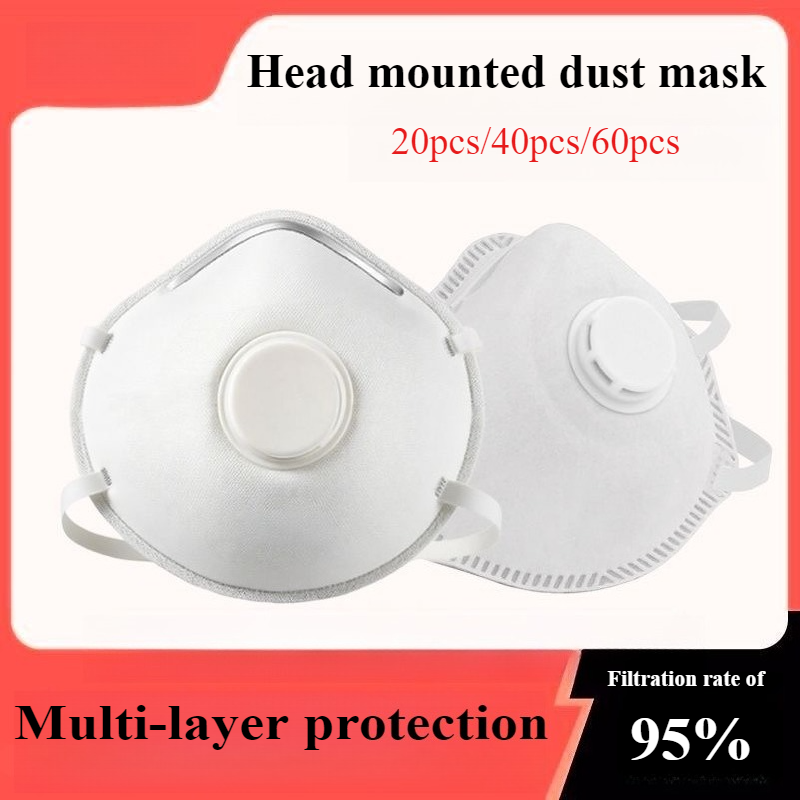 Kn95 Respirator Mask - Maschere Antipolvere con Valvola (20/40/60 Pezzi)
