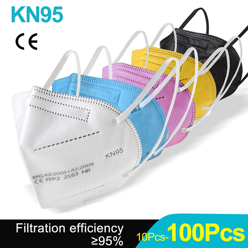 Kn95 Respirator Mask - 10-100 Pz Maschere FFP2 KN95 Mascarillas