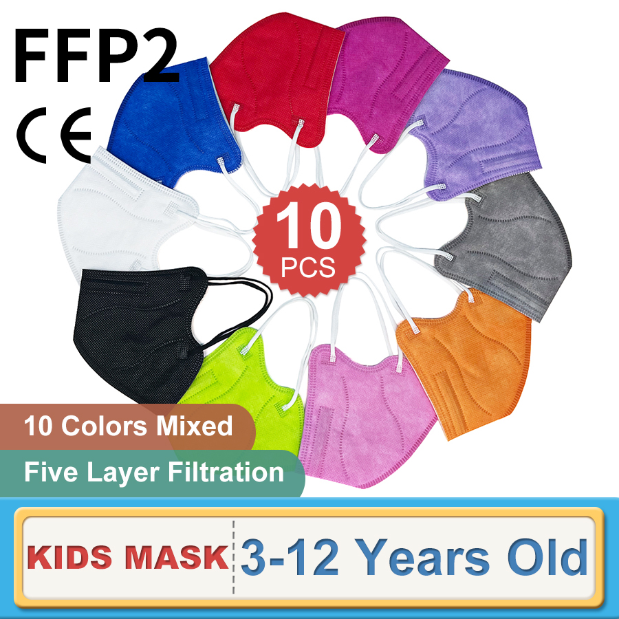 Kn95 Respirator Mask - 10PCS Bambini FFP2 Maschera KN95 Mascarillas
