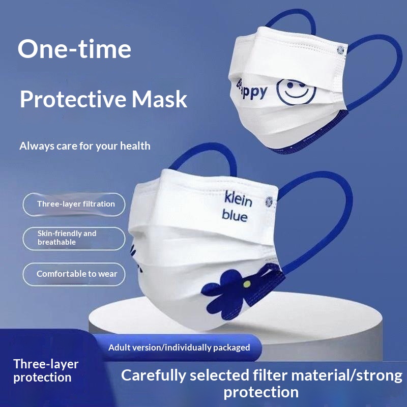 Disposable Mask Blue - Maschera monouso blu Klein di alto