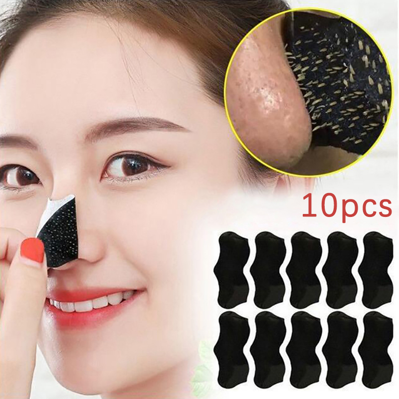 Black Face Mask Pack - 10 Pezzi Maschera Unisex per Rimozione