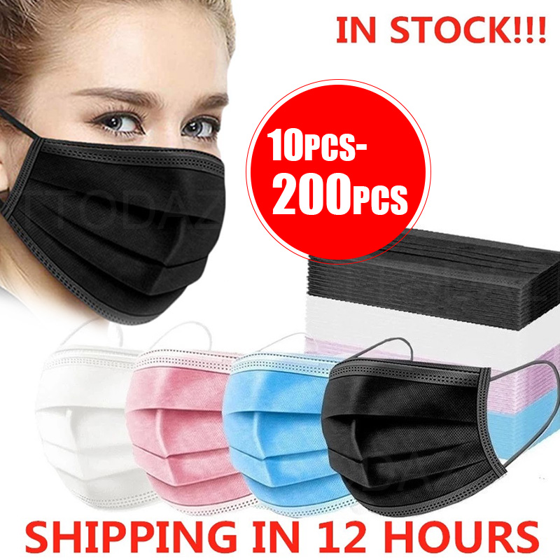 Disposable Mask Blue - 10/50/100/200PCS Maschera usa e getta Earloop