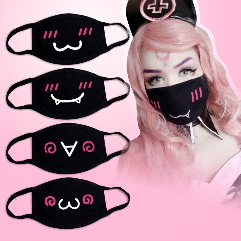 Respirator Half Face - Maschera in cotone nero unisex invernale