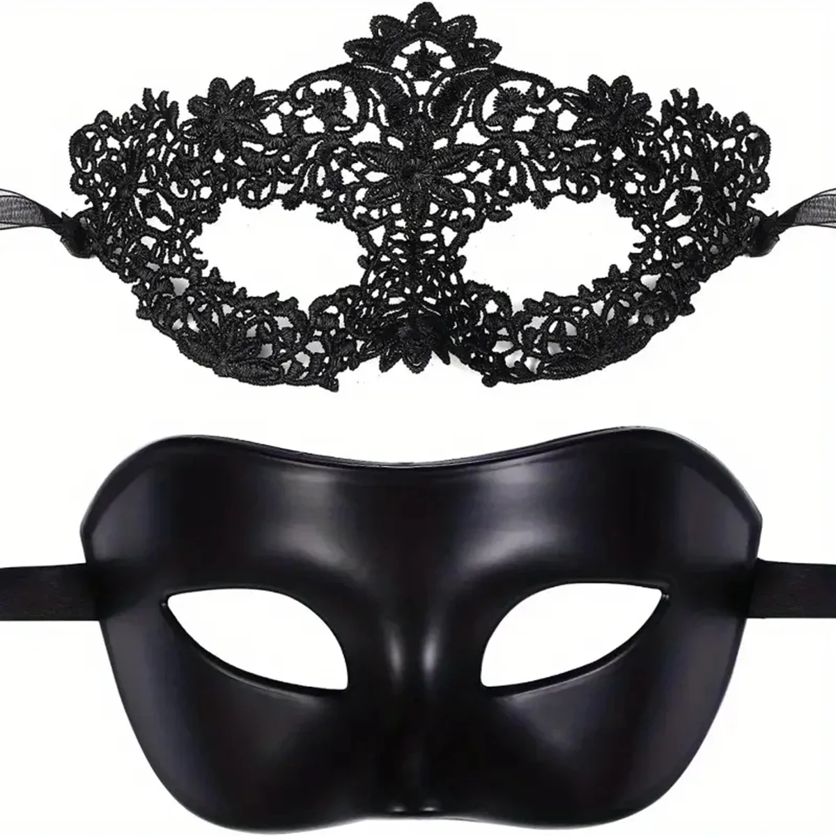 Black Face Mask Pack - Set di 2 eleganti maschere in