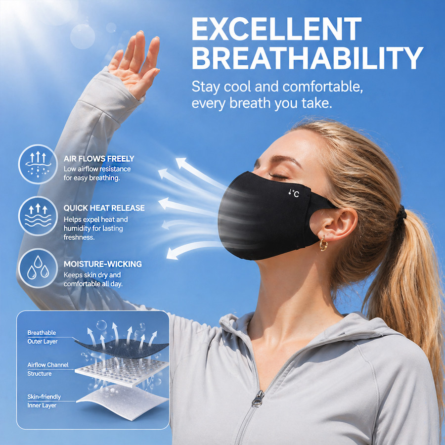 Maschera Estiva Rinfrescante p - Sports Mask Breathable recensione e prezzo
