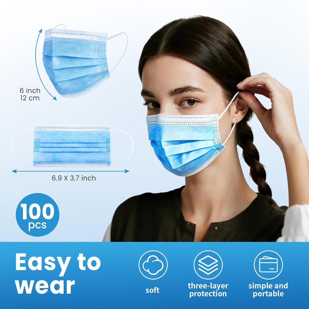 Mascherine Monouso Blu 100 Pez - Disposable Mask Blue recensione e prezzo
