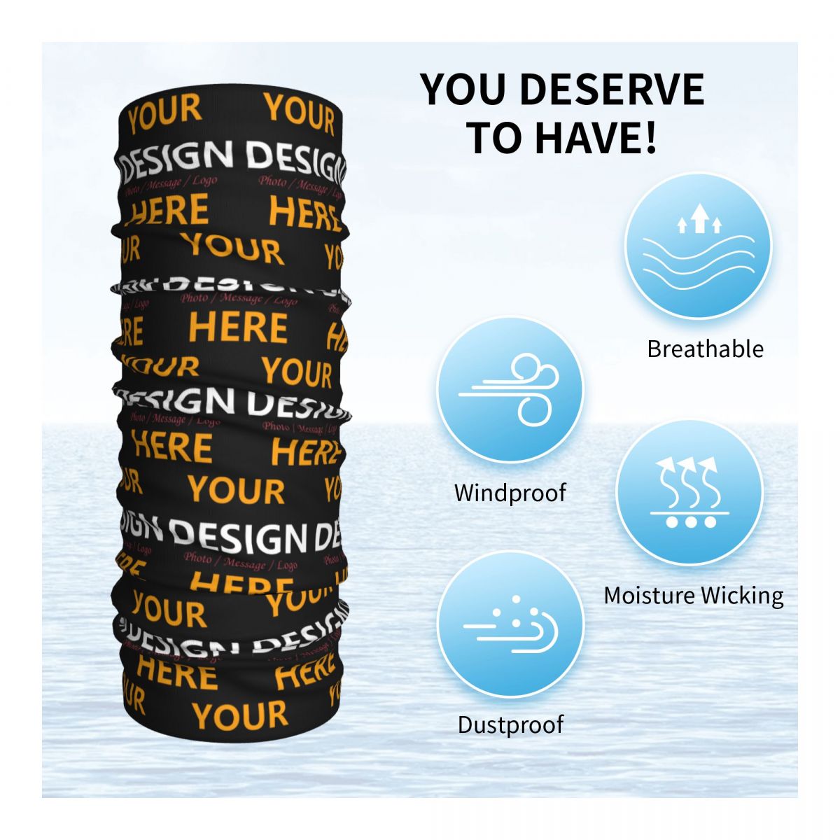 Personalizza il tuo design qui - Neck Gaiter Face Cover recensione e prezzo