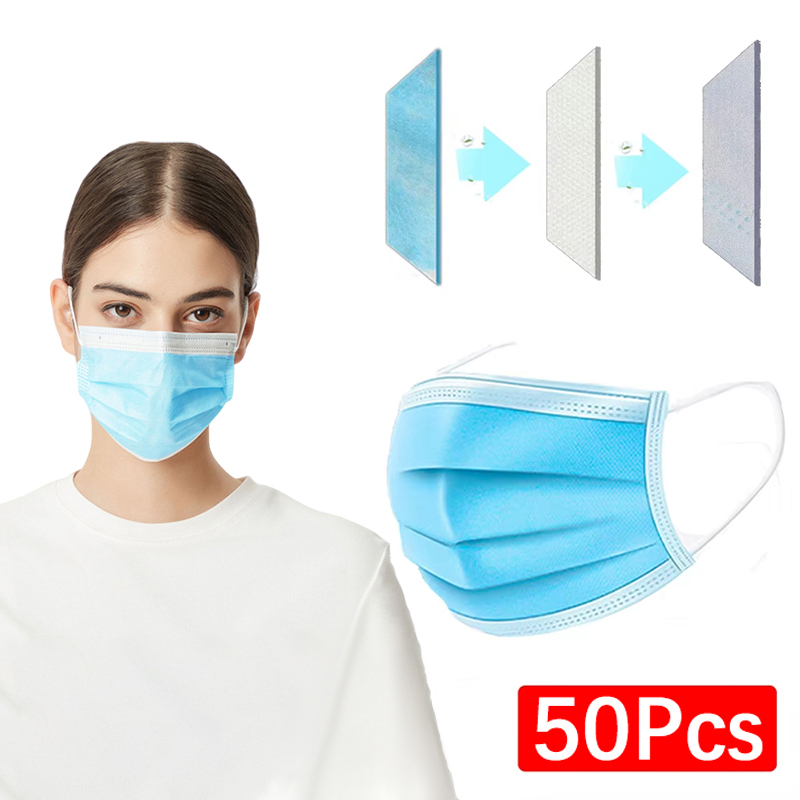 50 pezzi unisex maschera a 3 s - Disposable Mask Blue recensione e prezzo