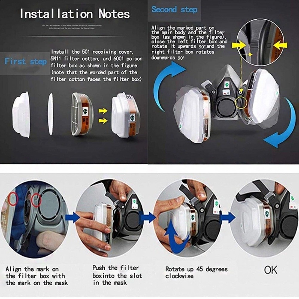 Riciclabile ‌ Respiratore Prof - Respirator Half Face recensione e prezzo