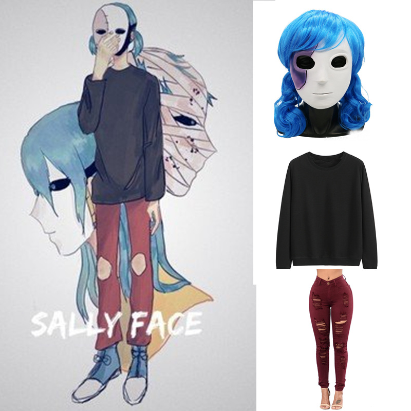 Hot Anime Game Sally Face Cosp - Black Face Mask Pack recensione e prezzo