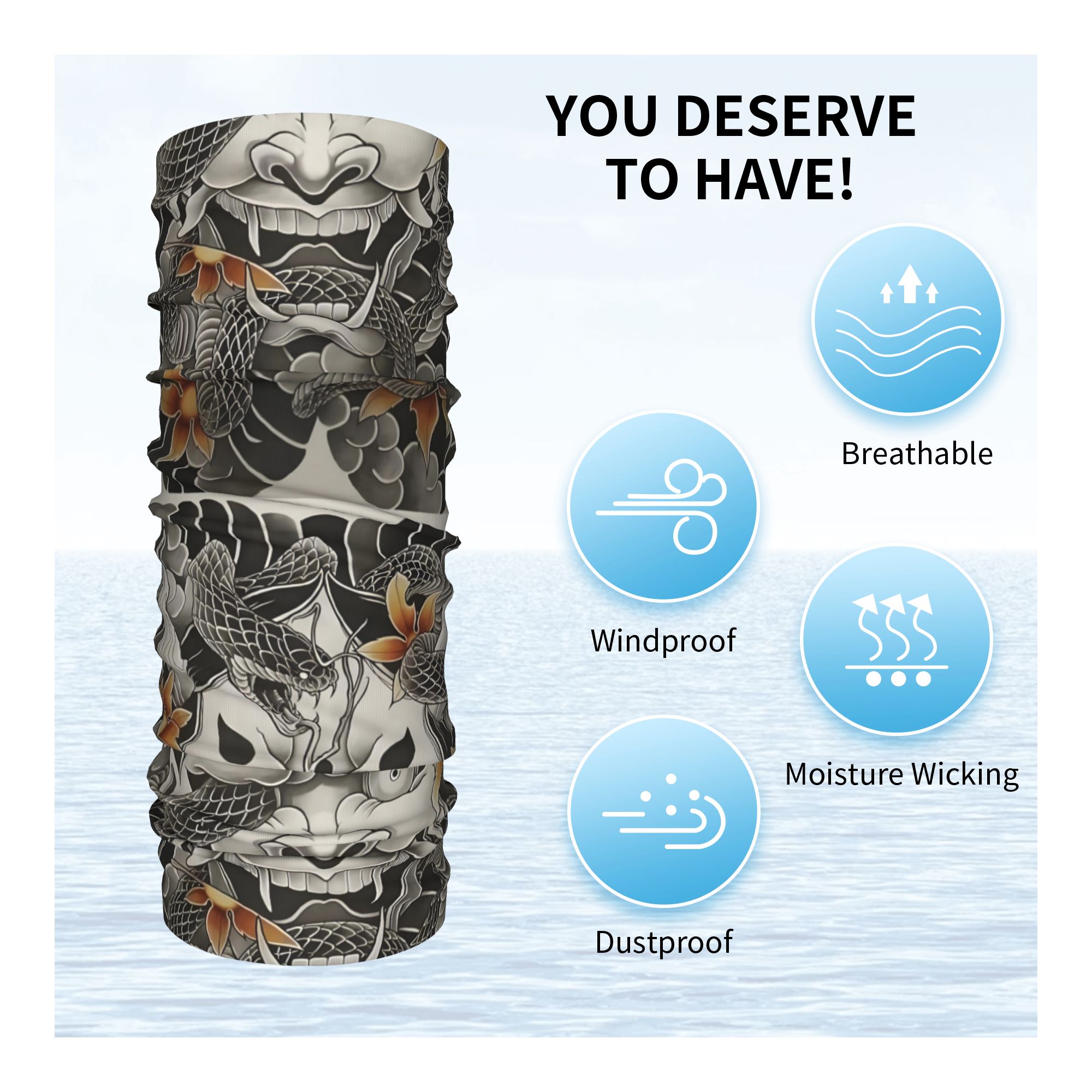 Scaldacollo Bandana Samurai On - Neck Gaiter Face Cover recensione e prezzo