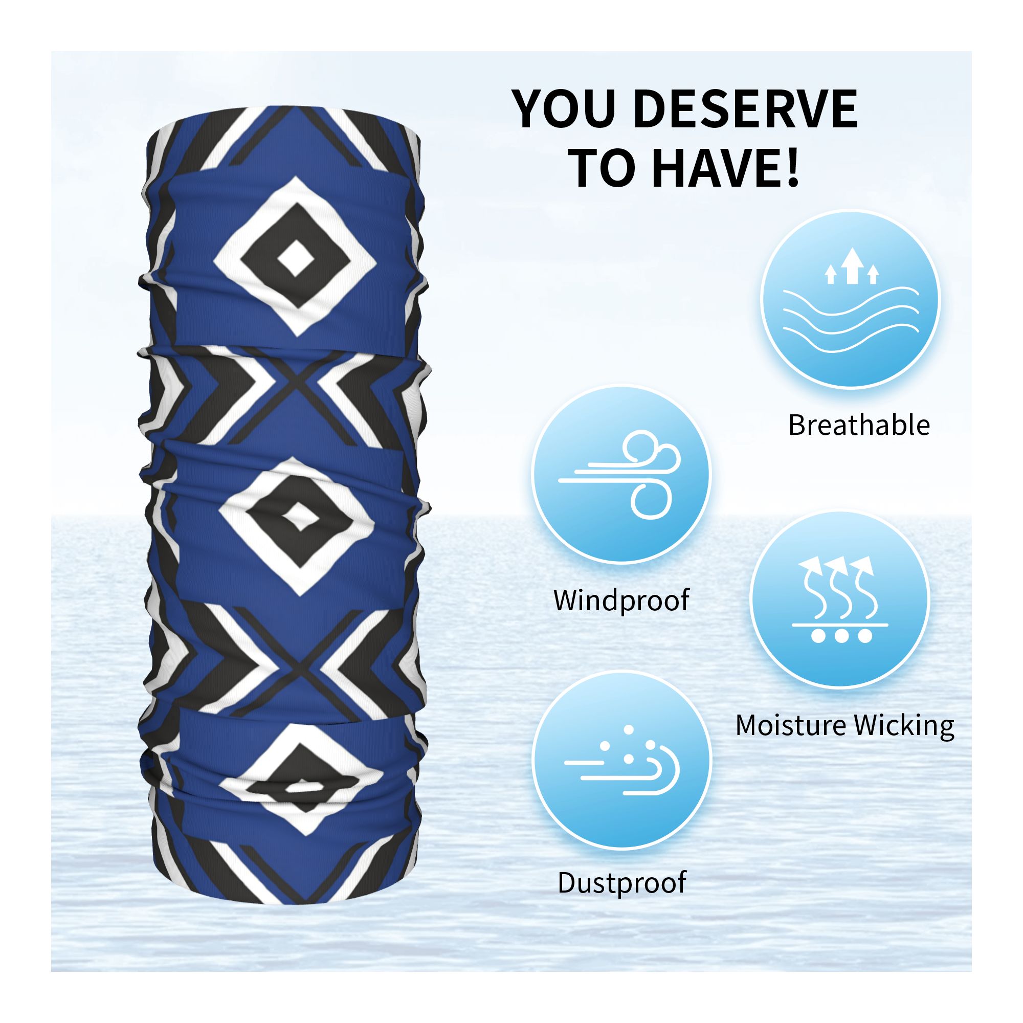 Blue Diamond HSV Soccer Bandan - Neck Gaiter Face Cover recensione e prezzo