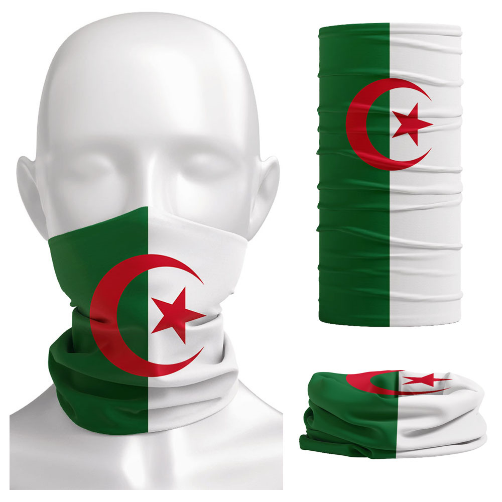 Bandiera dell'Algeria Stampata - Neck Gaiter Face Cover recensione e prezzo